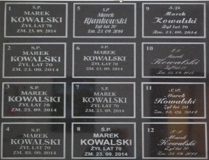 liternictwo zakład kamieniarski warszawa kamyczek