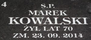 Wypis na nagrobki numer 4