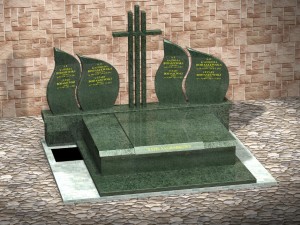 Nagrobki podwójne warszawa projekt 3d
