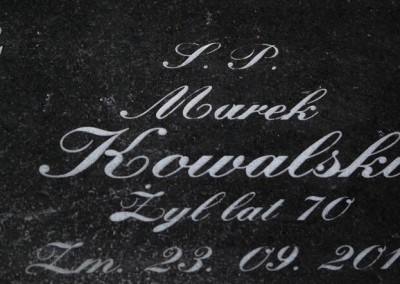 Wypis na nagrobki numer 13